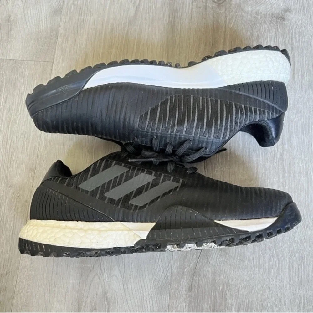 Adidas Tour360 XT SL Golf Shoes Mens Size 8 Black White Spikeless Boost EUC